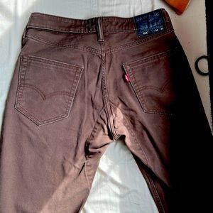 Levi’s 511’s. Size 34 x 32 rare taupe color worn but good find